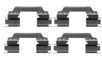 HELLA PAGID 8dz355203151 -  Комплектующие, колодки дискового тормоза